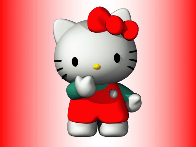 Gambar Hello Kitty 3D