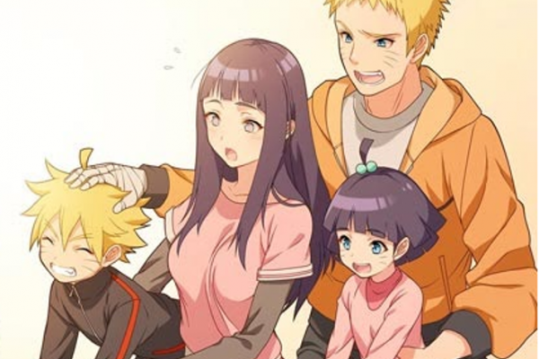 Gambar Naruto Bersama Istri dan Anak