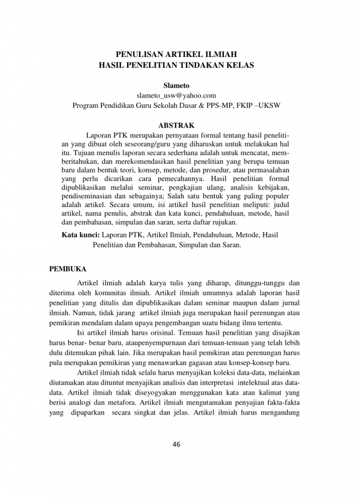 contoh essay ilmiah mahasiswa pdf