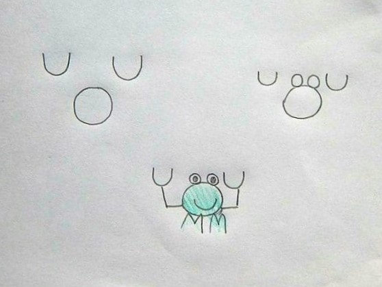 Cara Menggambar Kepiting Dengan Huruf U O Dan M