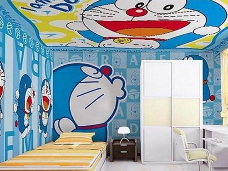 Cara Menggambar Doraemon Di Dinding