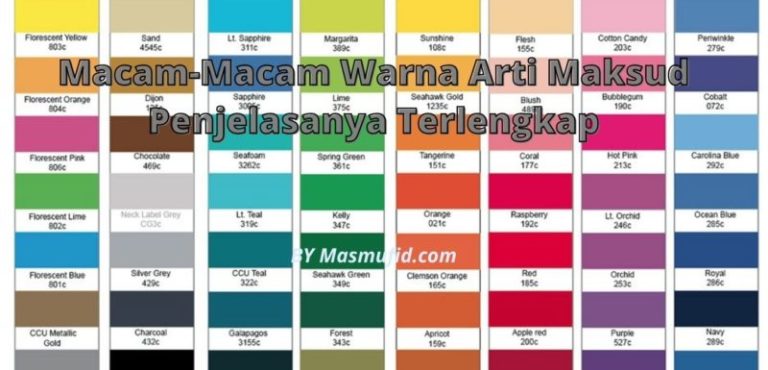 Macam Macam Warna Penjelasanya Terlengkap Terbaik