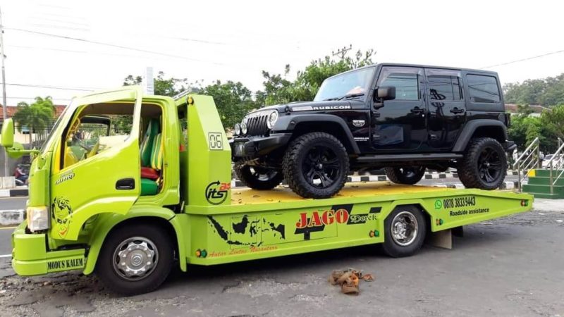 Cara Proses Angkut Truck Towing